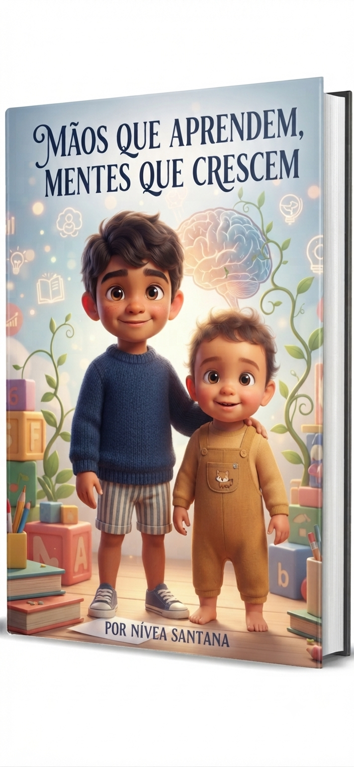 Capa do ebook Mãos que Aprendem, Mentes que Crescem, por Nívea Santana